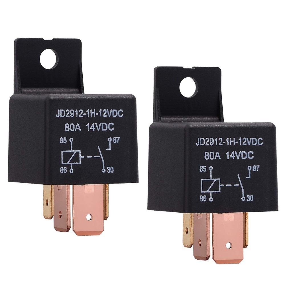 EHDIS 4-Pin Relay 12V 80A Automotive Car On/Off Normally Open Car...