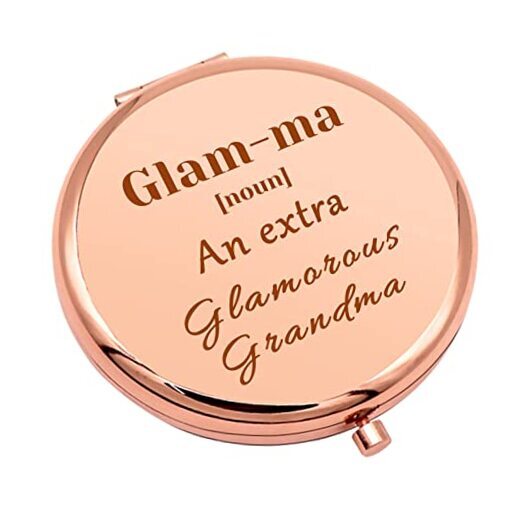 Espejo de maquillaje compacto para regalos de cumpleaños de abuela para glamma para abuela-image