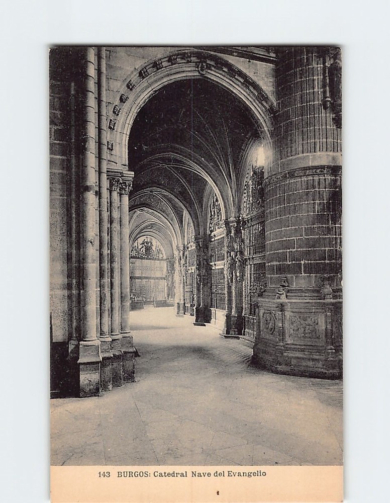 Postcard Navel of the Gospel Burgos Cathedral Spain