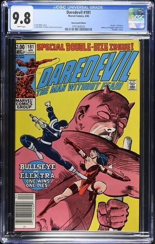 Daredevil #181 1982 Marvel Comics CGC 9.8 Newsstand White Pages 020