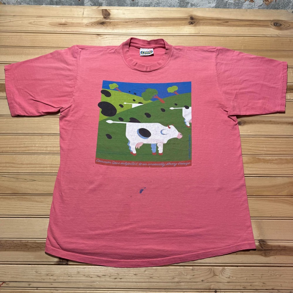 Vintage 90s 1993 Cows Ice Cream Prince Edward Island Funny T-Shirt - Size XL