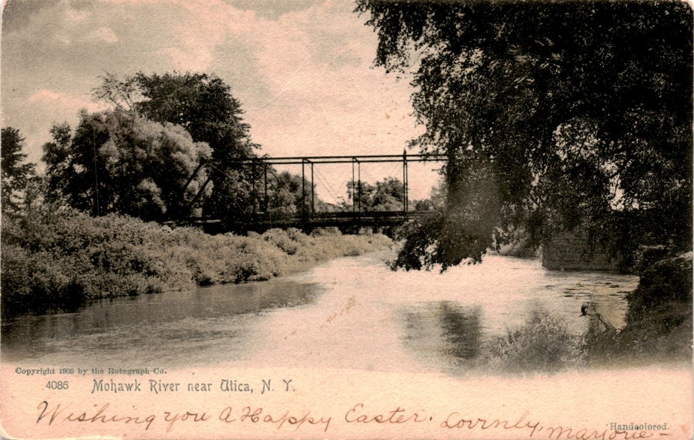 Mohawk River, Utica, N. Y, Rotograph Co., N. Y City, Postcard