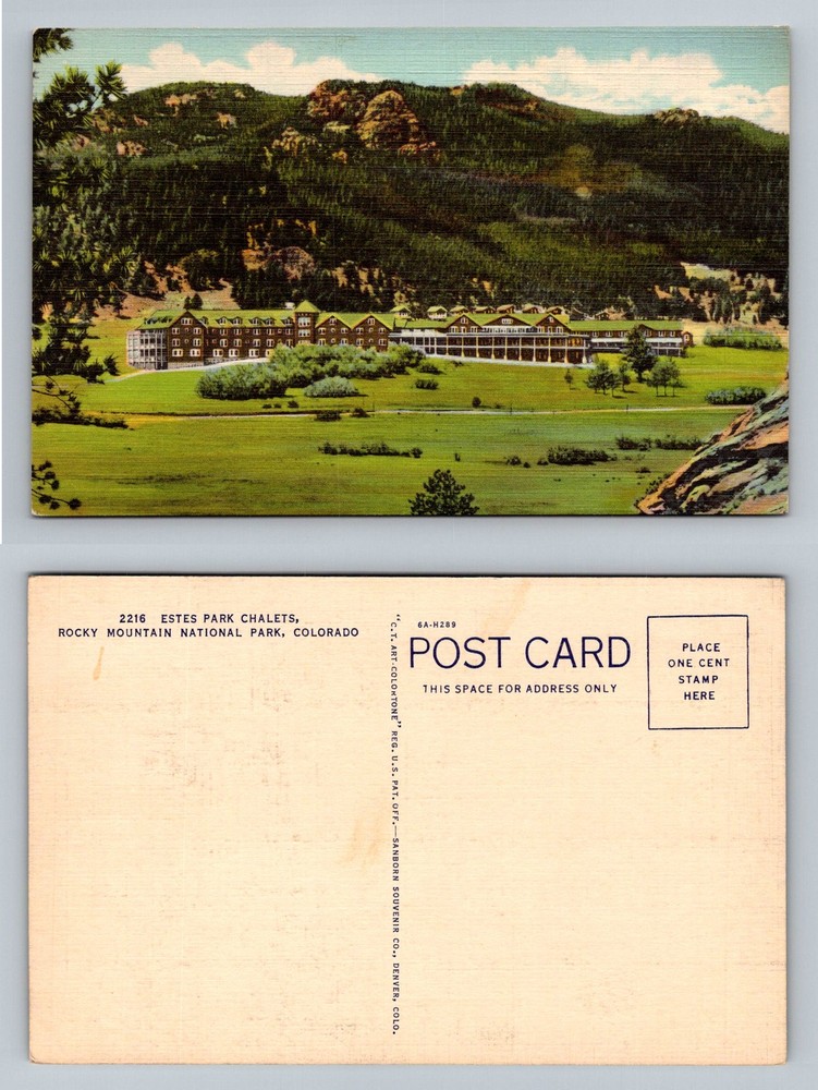 Estes Park, CO-Colorado, Rocky Mountain National Park Lodge Vintage Postcard