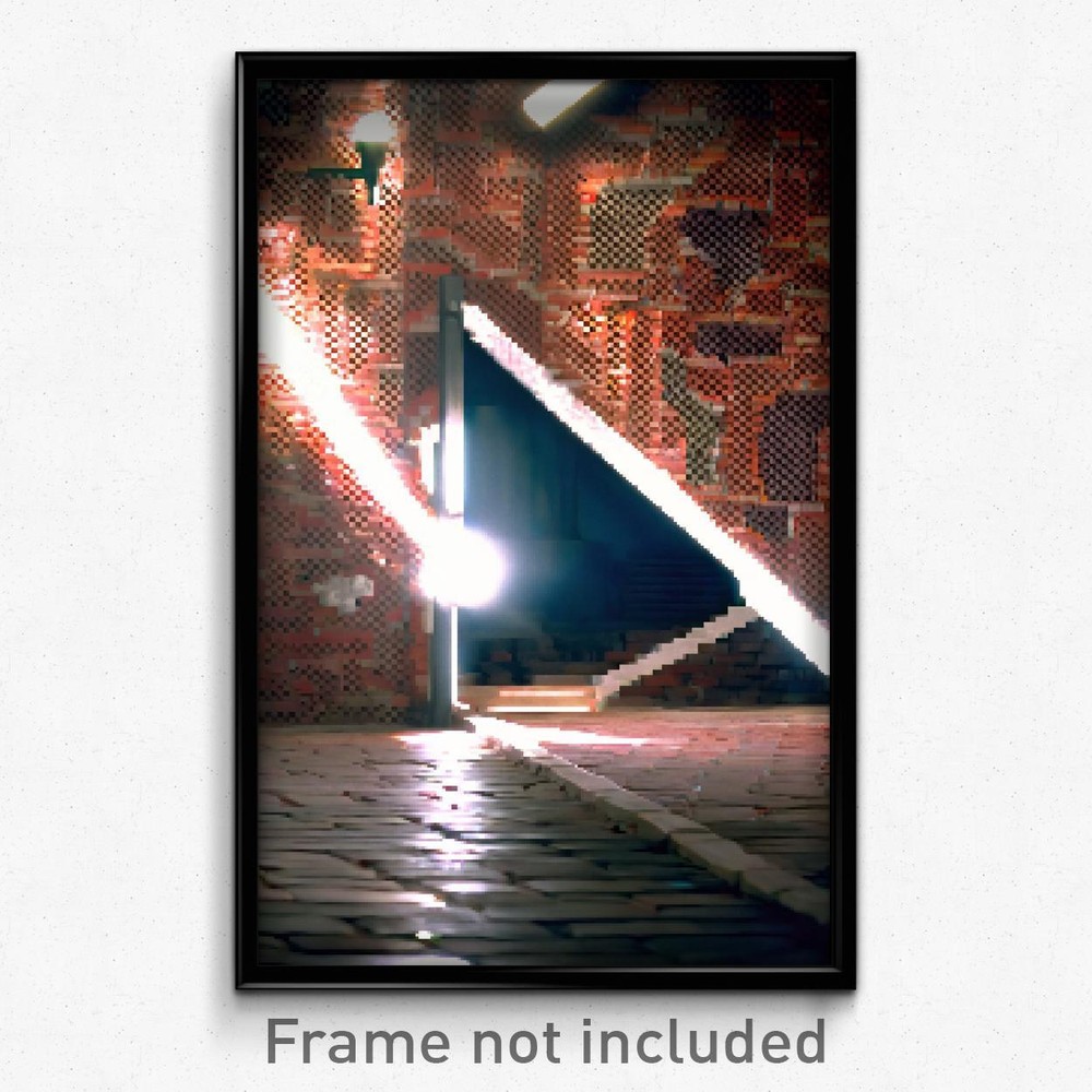 Pixel Art Poster - Alive Brickyard (8 Bit Psychedelic Trippy Video Game Print)
