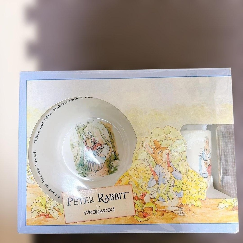 Wedgwood Peter Rabbit Mug & Bowl Set with Box Unused