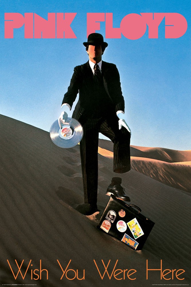 Poster Studio B - Pink Floyd WYWH Record Man Music 24x36