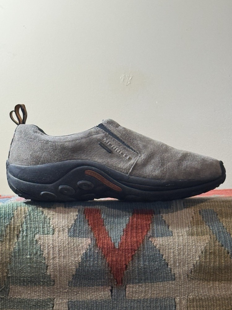 MERRELL Jungle Moc Grey Suede Men’s Size 12 J52931 Outdoor Slip On Shoes