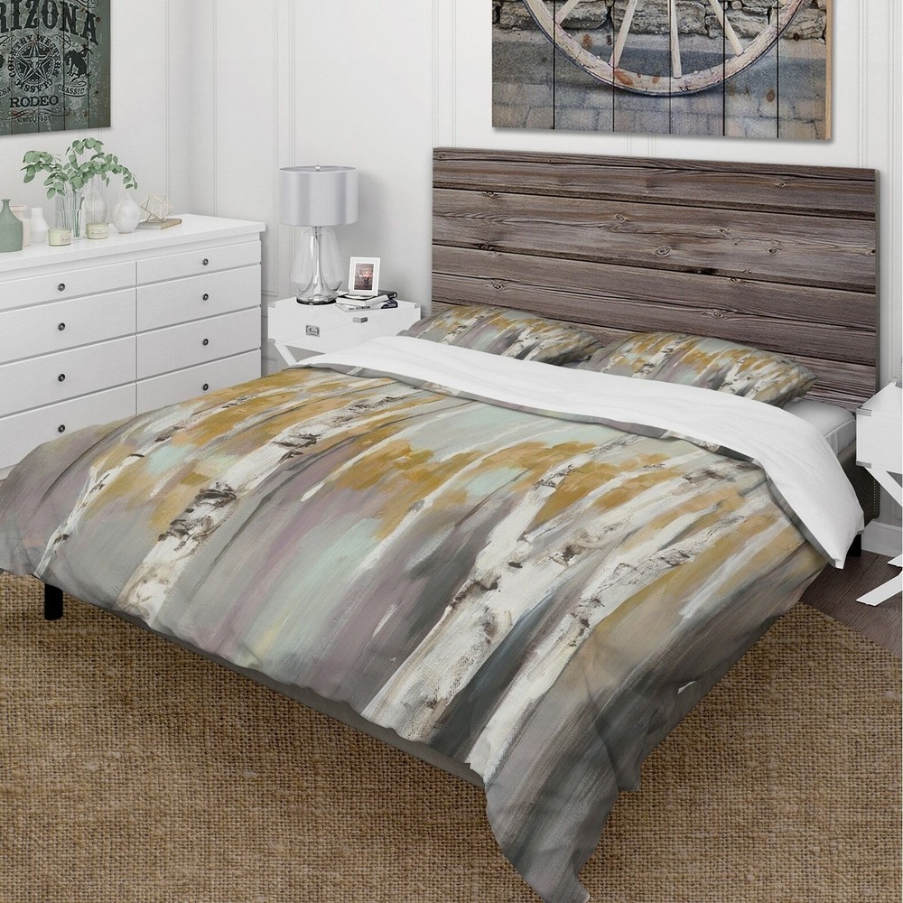 Carbon Loft Gigliotti Yellow Forest Print Bedding Set