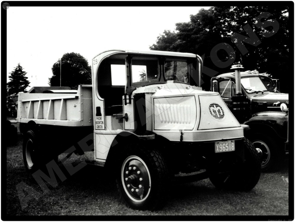 Mack Trucks New Metal Sign: Model AB at Vintage Truck Show Display