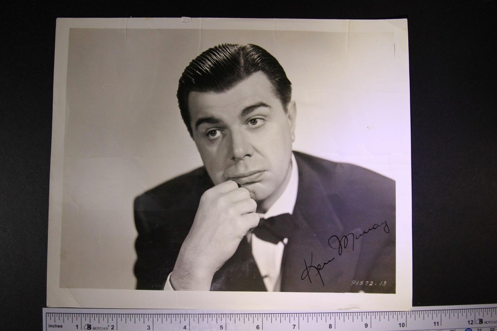 Comedian & TV Personality KEN MURRAY (1903-1988) AUTOGRAPH PHOTO~