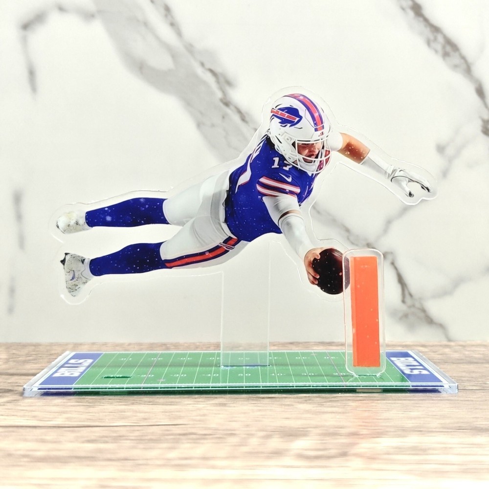 Josh Allen Diving Touchdown Standee - Bills Man Cave Memorabilia & Collectible