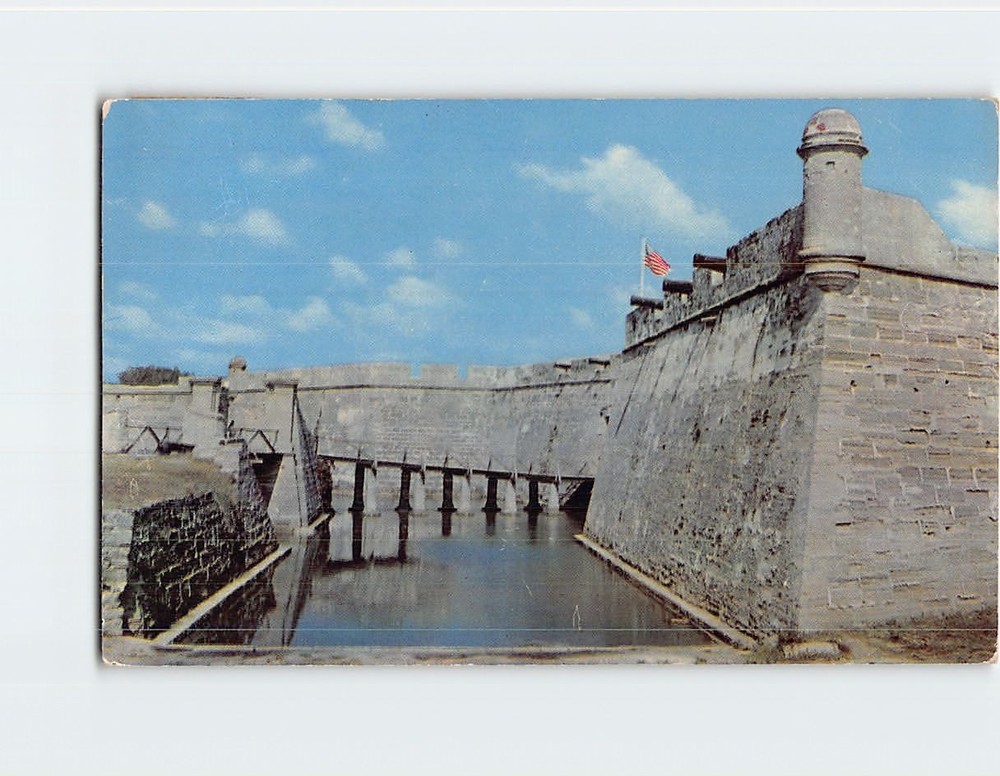 Postcard Castillo de San Marcos National Monument Saint St. Augustine Florida