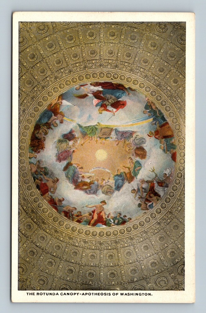 Postcard The Rotunda Canopy - Apotheosis of Washington DC
