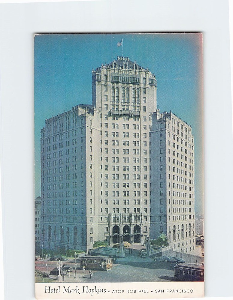 Postcard Hotel Mark Hopkins San Francisco California USA