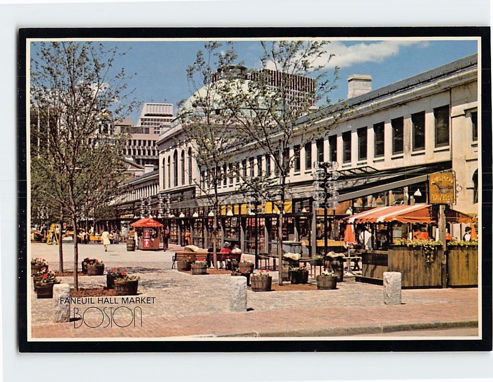 Postcard Faneuil Hall Marketplace Boston Massachusetts USA