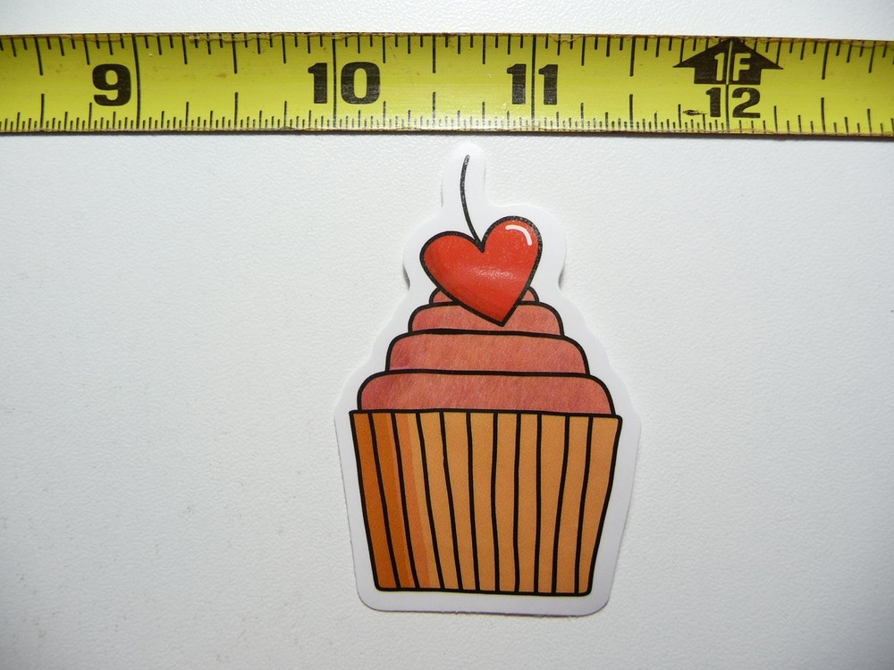 Heart Cupcake Sticker Decal for Family Mom Dad Son Daughter