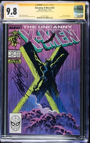 Uncanny X-Men #251 1989 Marvel Comics CGC 9.8 SS Signed Claremont White Pages