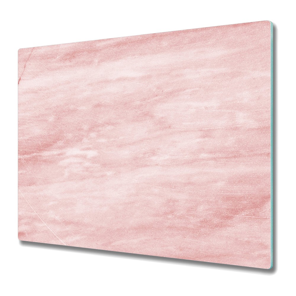 Tempered Glass Worktop Kitchen Chopping Board Pink brush pink 60x52