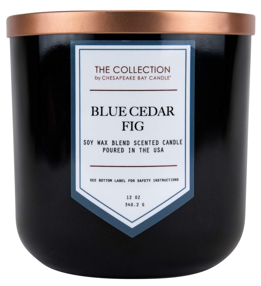 - TA35215 The Collection Two-Wick Scented Candle, Blue Cedar Fig, Home Décor