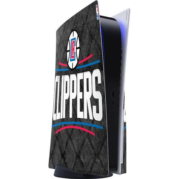 NBA Los Angeles Clippers PS5 Console Skin - Los Angeles Clippers Black Rust