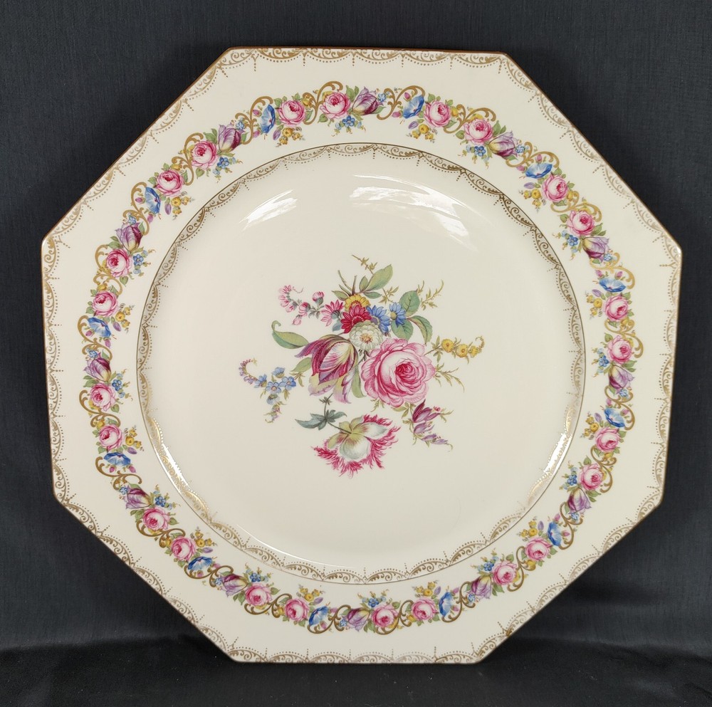 Antique Octagonal Chop Plate by Rosenthal in the Vienna Pattern