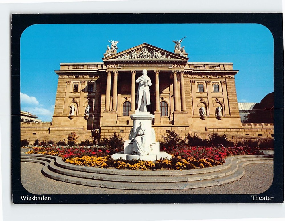 Postcard Theatre Wiesbaden Hesse Germany