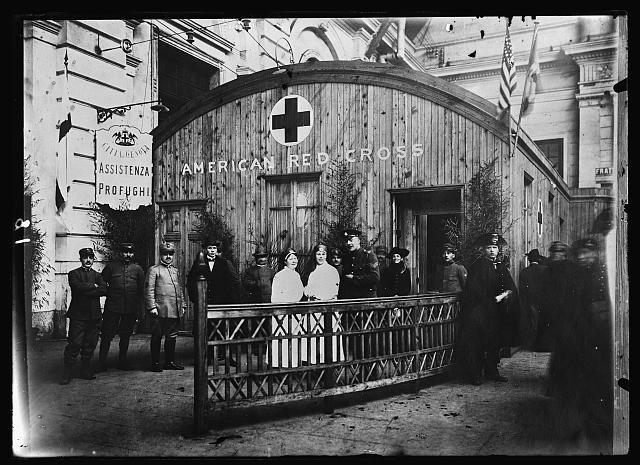 Photo:Genoa Italy 1910s American Red Cross Relief Station