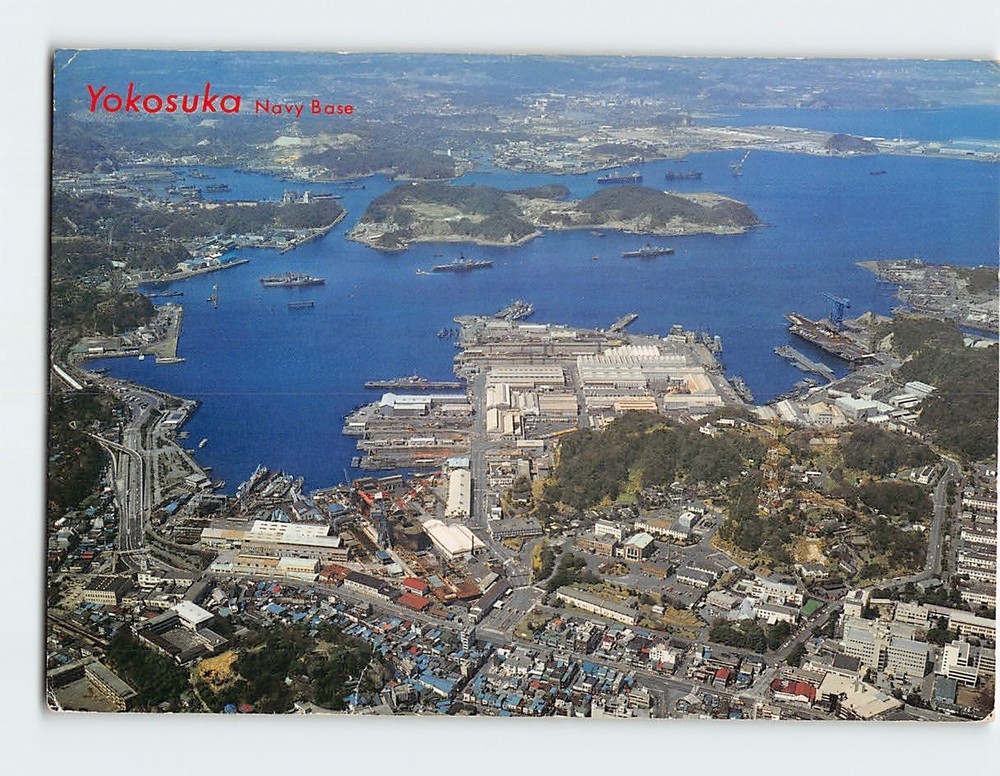 Postcard Navy Base Yokosuka Japan