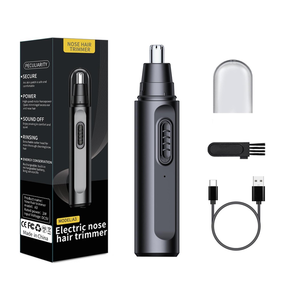 Nose Hair Trimmer for Men Women, USB Rechargeable Electric Ear Nose Hair Trim...