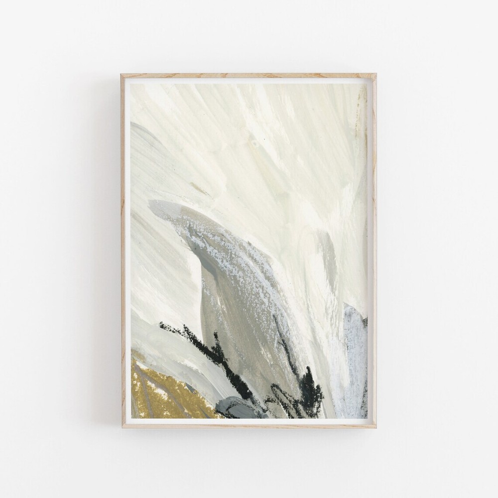Abstract Beige Watercolor Poster | Premium Quality | Custom Sizes Available-image