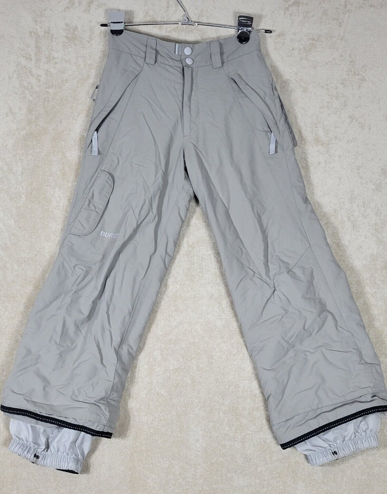 Burton Junior Gray Snow Pants Size S for Skiing & Snowboarding