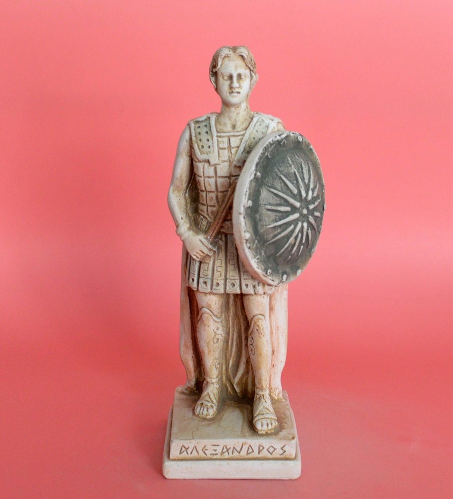 Alexander the Great Statue Macedonian King Vergina Small Sculpture