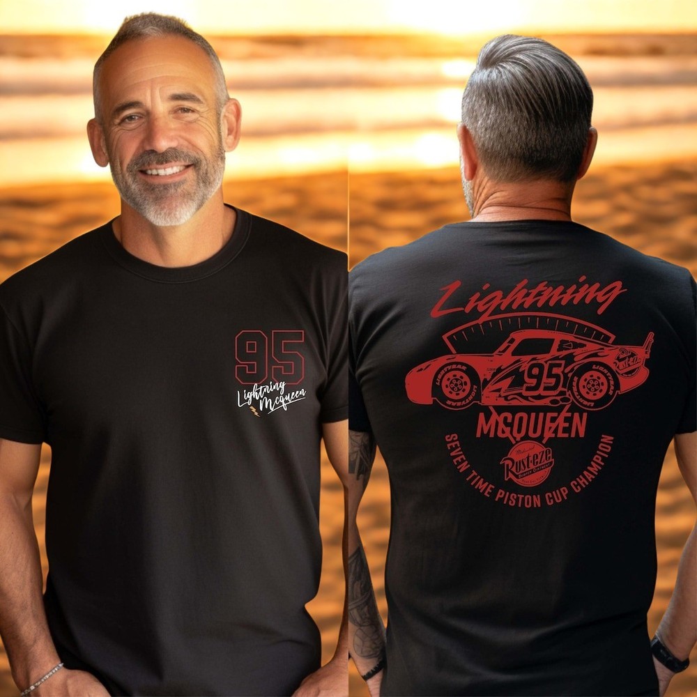 Lightning McQueen 95 Vintage Racing Graphic T-Shirt
