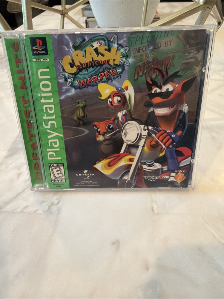 Crash Bandicoot 3 Warped (Sony PlayStation, 1998) PS1 Greatest Hits Complete CIB