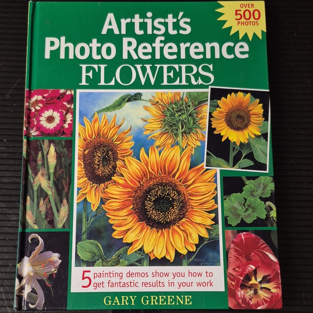 Gary Greene Artist's Photo Reference: Flowers, Art, Hardcover, Color Photos