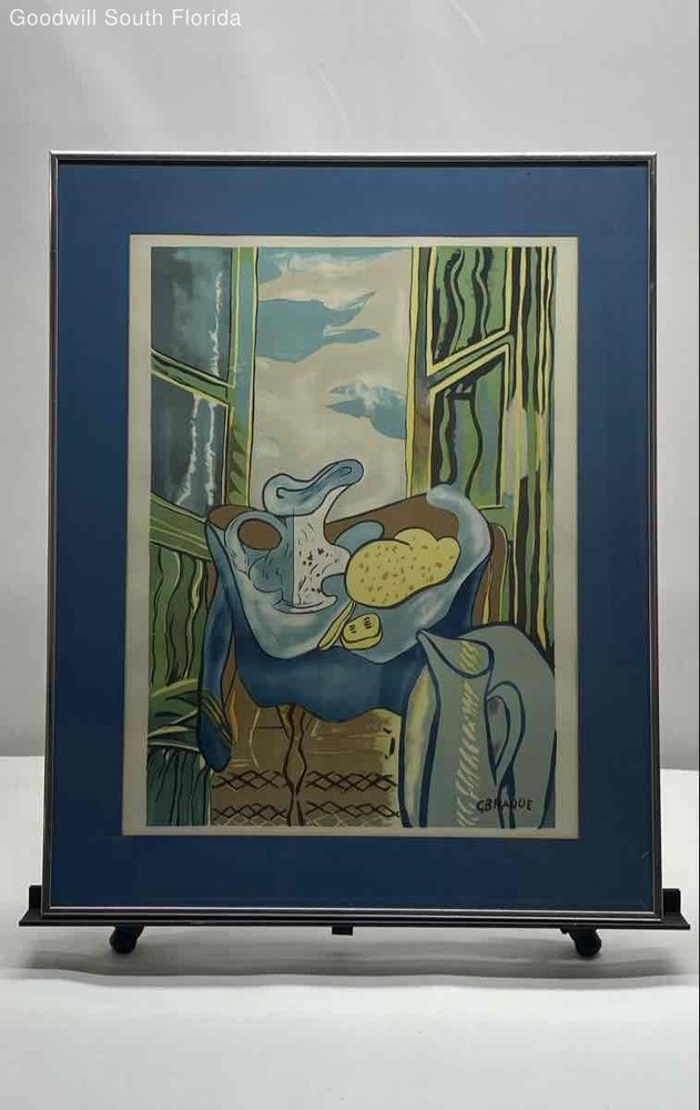 Home Decor Wall Hanging Framed Table De Toilette Art Print By Georges Braque