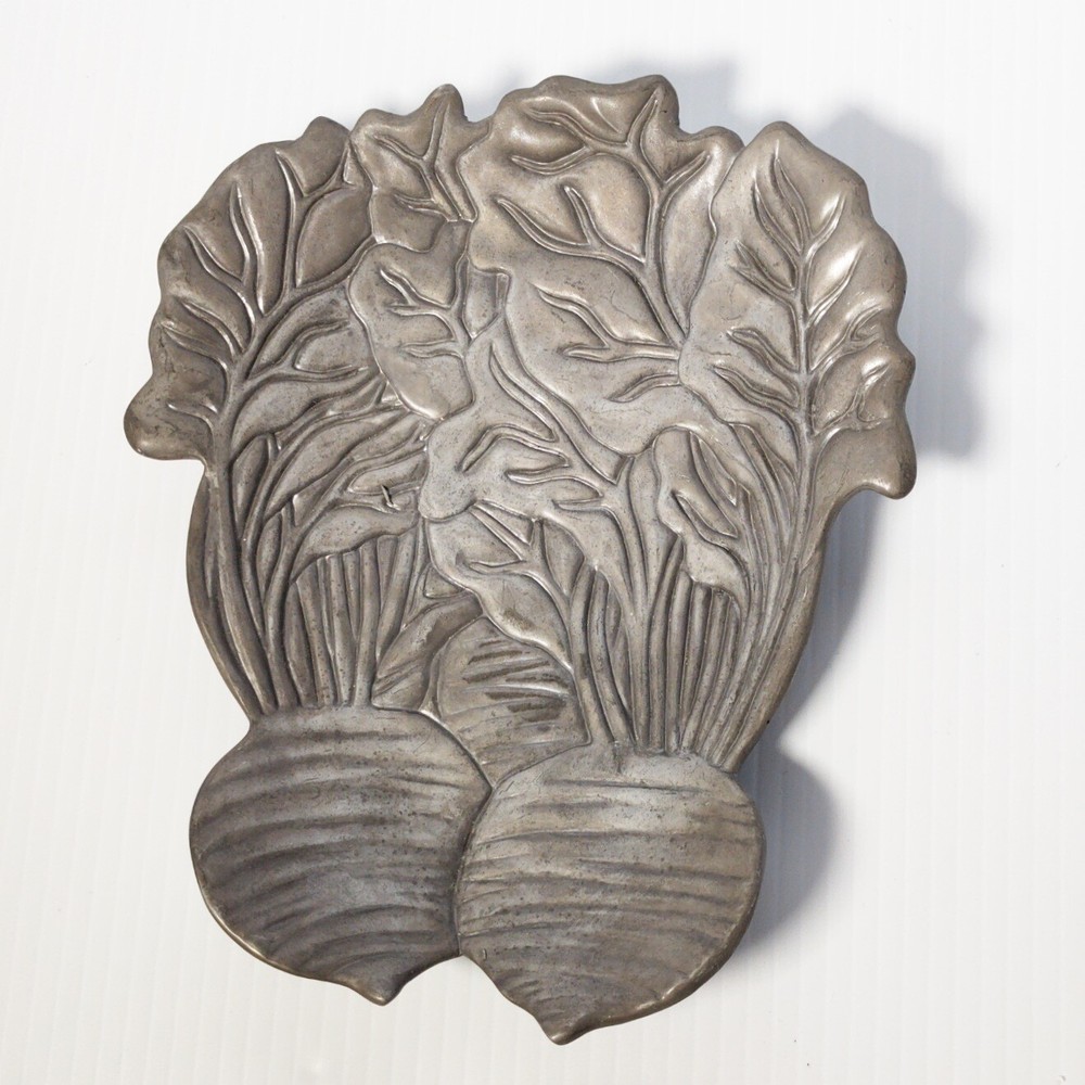 Fitz and Floyd Turnip Snack Tray Pewter