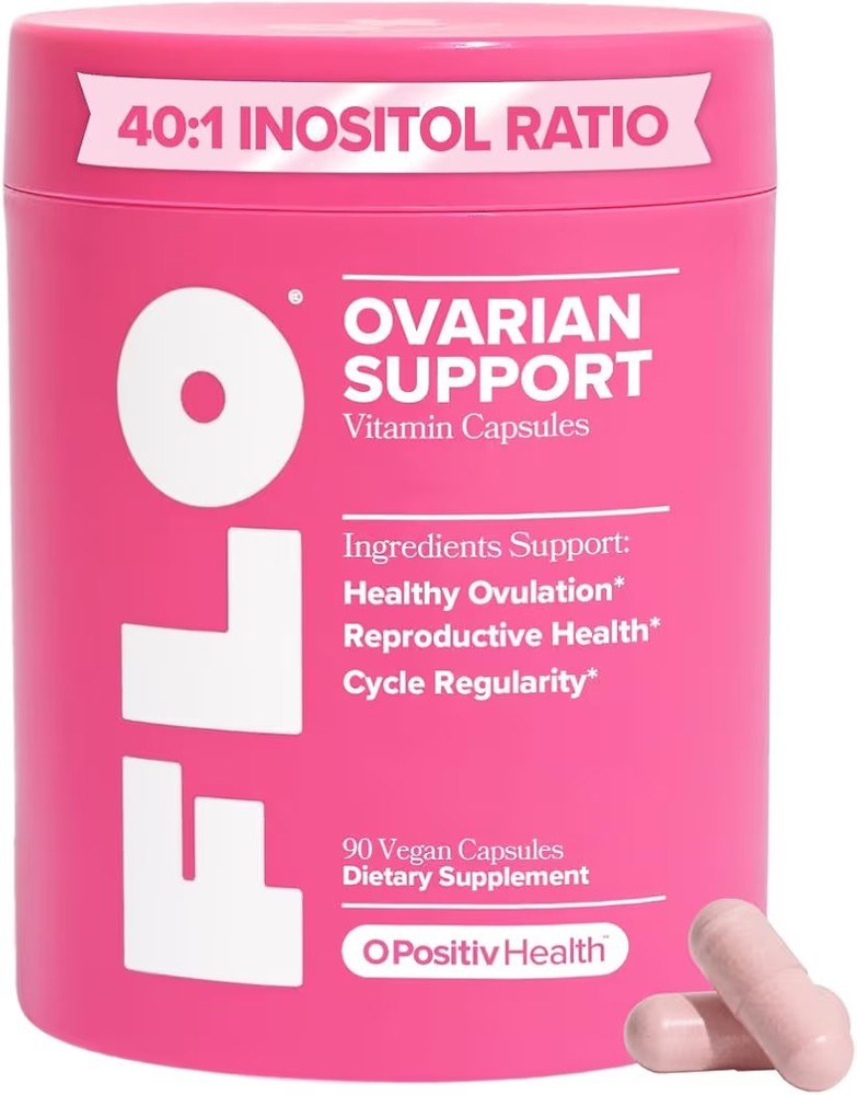 O Positiv FLO Ovarian Support Vitamin 90 Dietary Supplement for Hormone Balance
