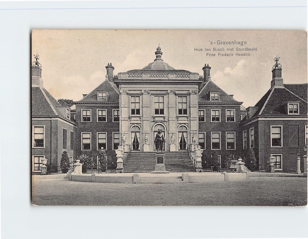 Postcard Prince Frederik Hendrik Statue s-Gravenhage/The Hague Netherlands