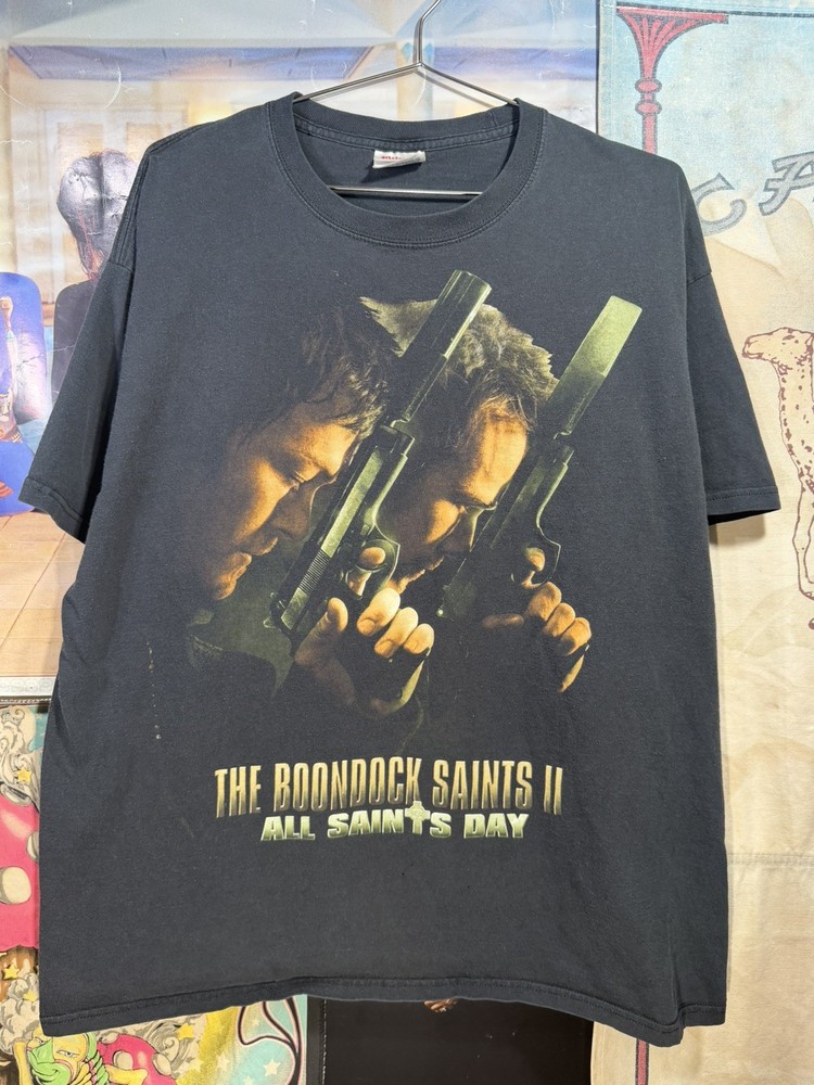 Vintage Y2K Boondock Saints II Movie Promo  Tee 2009 VTG Shirt Mens Size XL