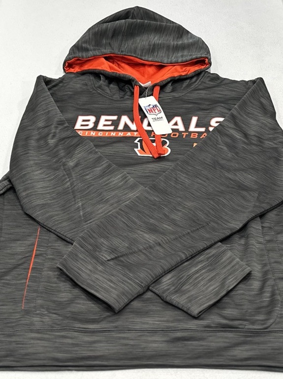 NFL Team Apparel Mens Long Sleeve Hoodie Pullover Gray Size XXL