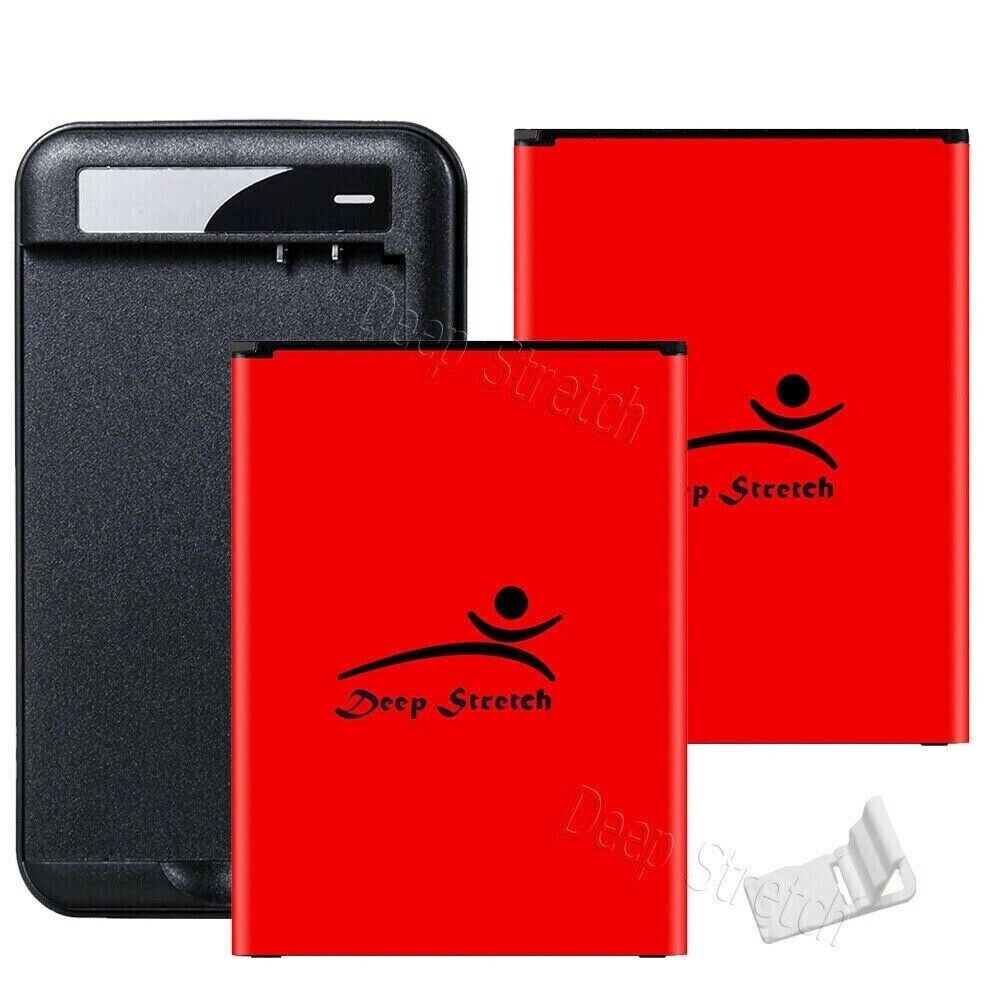 2x 5520mAh Rechargeable Grade A+ Battery Wall AC Charger for LG V20 LS997 Sprint-image