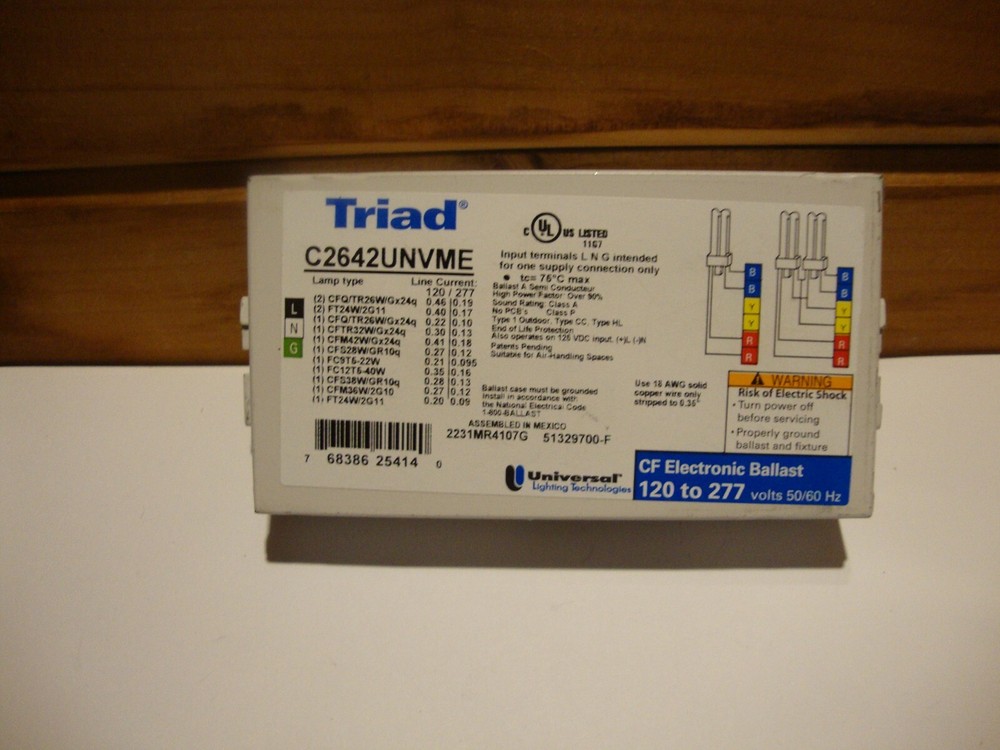 C2642UNVME - Universal Lighting Technologies Triad Electronic Ballast