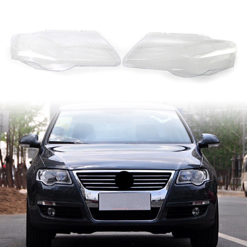 VW Passat B6 2006-2011 Replacement Pair Headlight Lens Covers