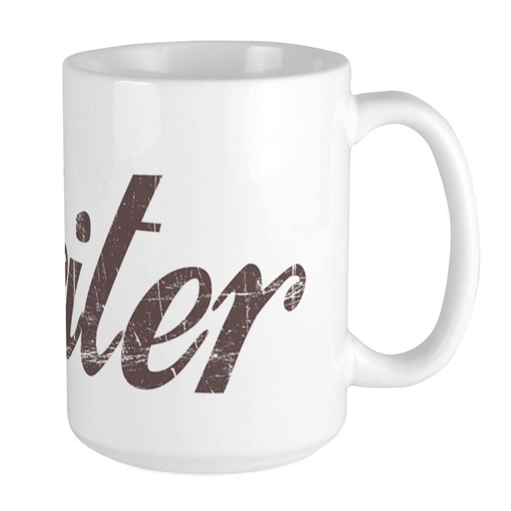 CafePress Vintage Writer Coffee Mug, Large 15 oz. White Coffee Cup (60801724)