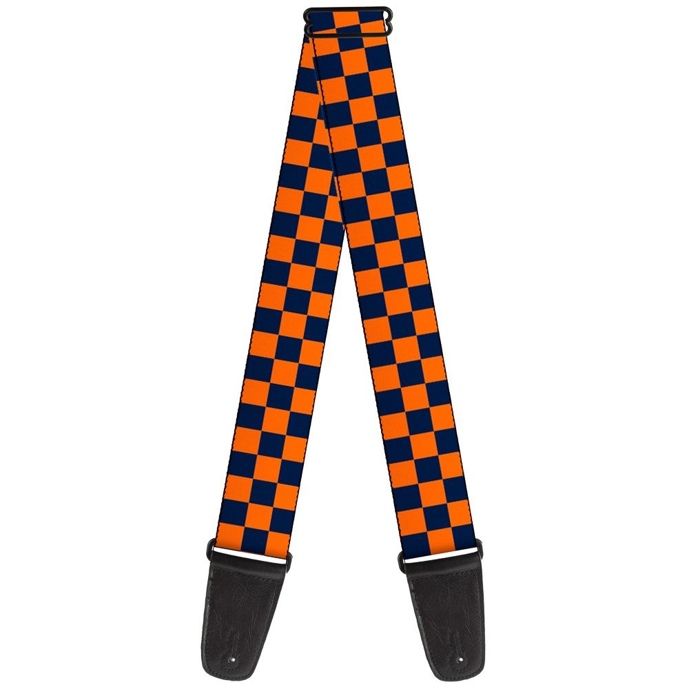 Guitar Strap - Checker Orange/Dark Blue ACC NEWAnother great item from Rarewaves USA | Free delivery!