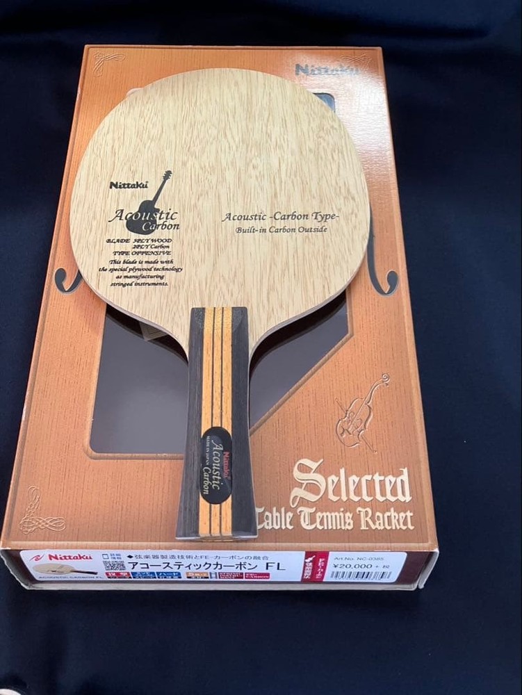 Nittaku Acoustic Carbon FL Table Tennis Racket