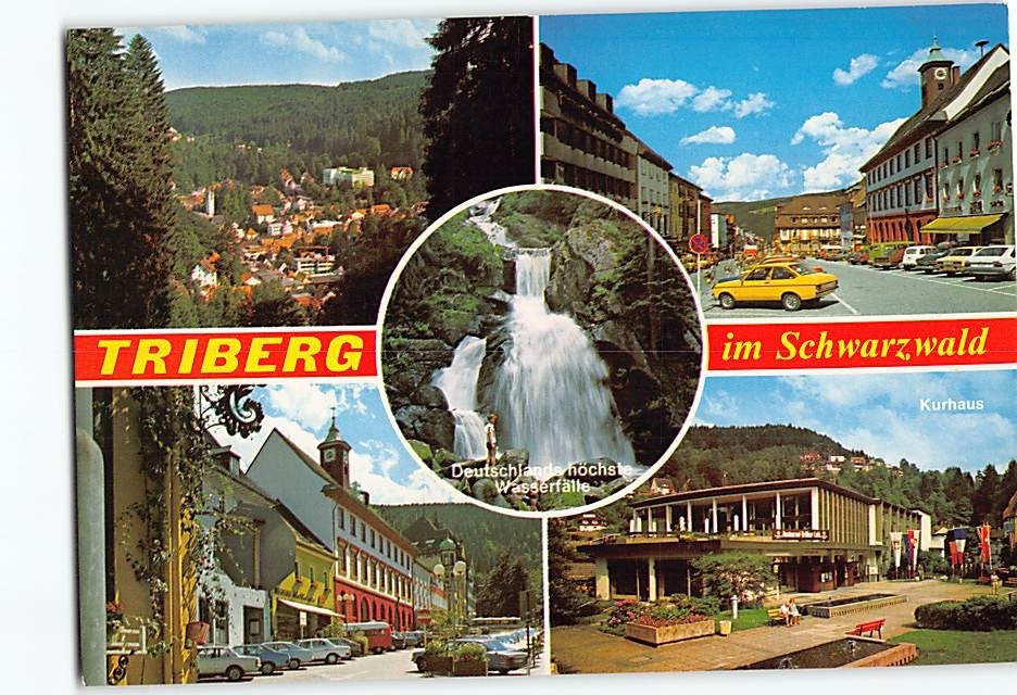 Postcard Triberg im Schwarzwald Germany
