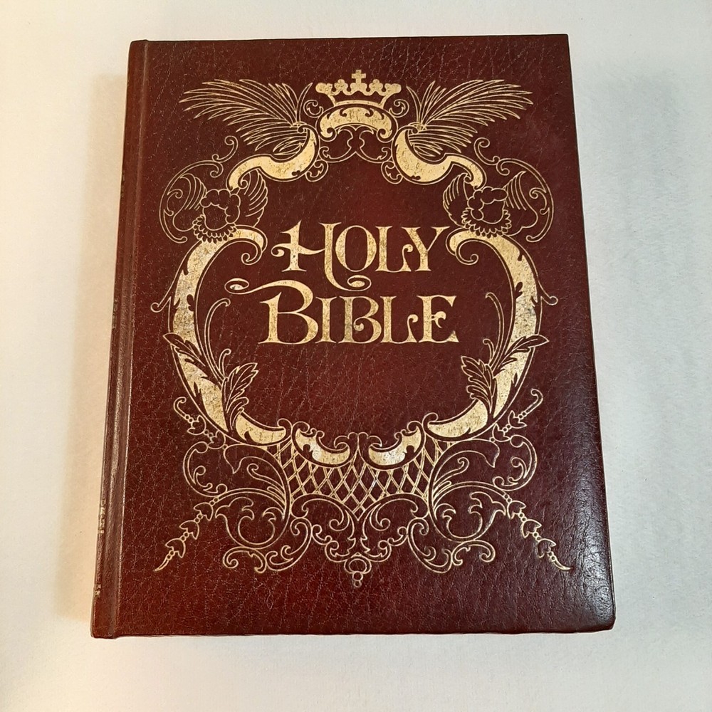 Holy Bible Holman 1970 KJV Illustrated Nashville Publishers Vintage Leatherbound