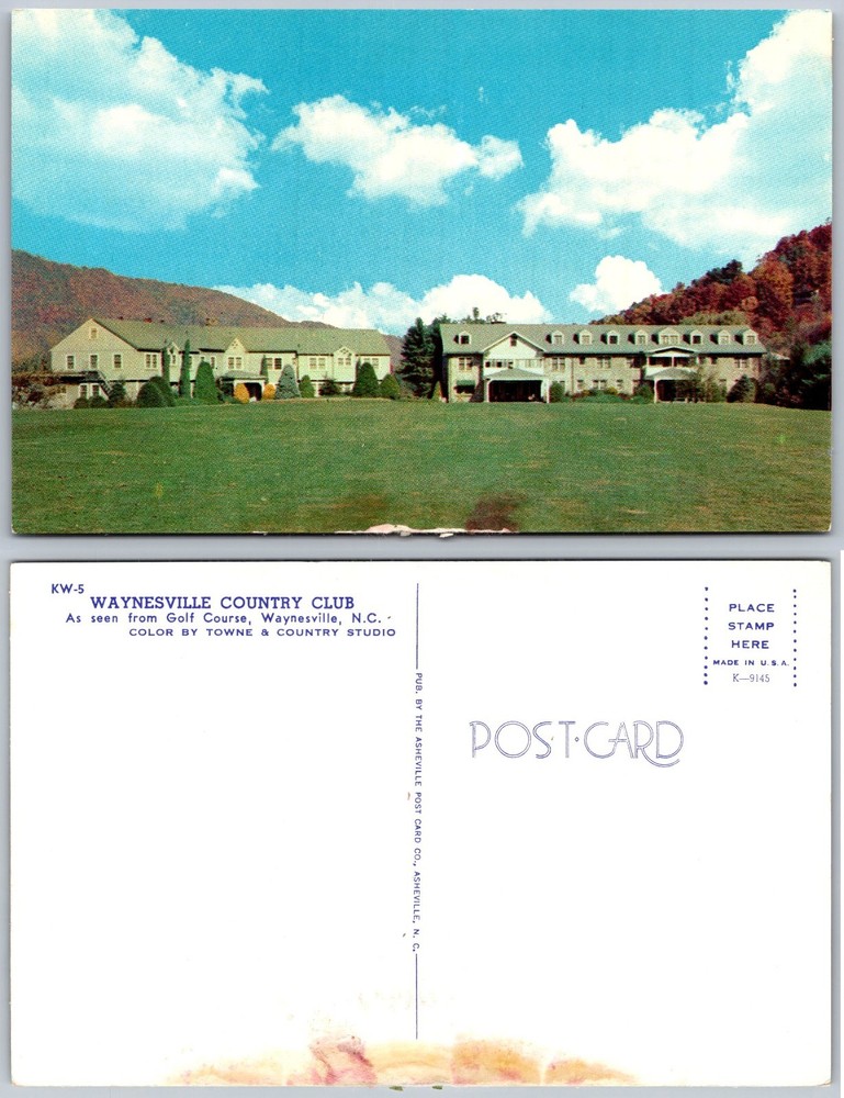 Waynesville Country Club North Carolina Postcard